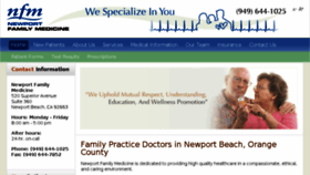 What Newportfamilymedicine.com website looked like in 2015 (8 years ago)