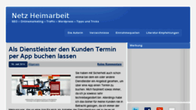 What Netz-heimarbeit.de website looked like in 2015 (8 years ago)