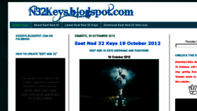 What N32keys.blogspot.com website looked like in 2015 (8 years ago)