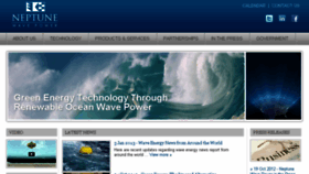 What Neptunewavepower.com website looked like in 2015 (8 years ago)