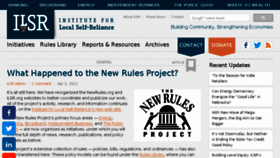 What Newrules.org website looked like in 2015 (8 years ago)