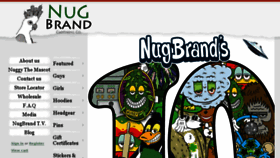 What Nugbrand.com website looked like in 2015 (8 years ago)