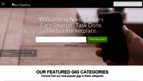 What Nanotaskers.com website looked like in 2015 (8 years ago)