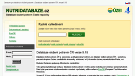 What Nutridatabaze.cz website looked like in 2015 (8 years ago)