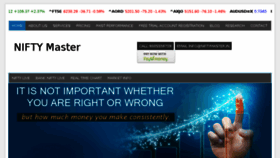 What Niftymaster.com website looked like in 2015 (8 years ago)