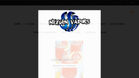What Nexjuice.com website looked like in 2015 (8 years ago)