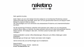 What Naketano.com website looked like in 2015 (8 years ago)