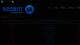 What Noobot.info website looked like in 2015 (8 years ago)