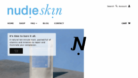 What Nudieskin.com.au website looked like in 2015 (8 years ago)