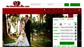 What No1matrimonial.com website looked like in 2015 (8 years ago)