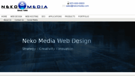 What Nekomedia.com website looked like in 2015 (8 years ago)