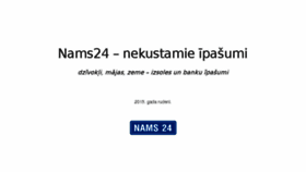 What Nams24.lv website looked like in 2016 (8 years ago)