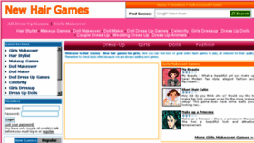 What Newhairgames.com website looked like in 2016 (8 years ago)