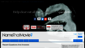 What Namethatmovie.org website looked like in 2016 (8 years ago)