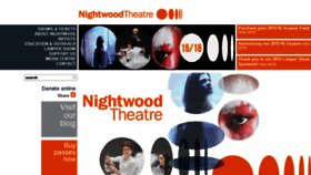 What Nightwoodtheatre.net website looked like in 2016 (9 years ago)