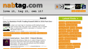 What Nabtag.com website looked like in 2016 (8 years ago)