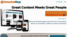 What Networkedblogs.com website looked like in 2016 (9 years ago)