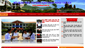 What Ninhthuan.edu.vn website looked like in 2016 (8 years ago)