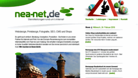 What Nea-net.de website looked like in 2016 (8 years ago)