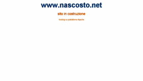 What Nascosto.net website looked like in 2016 (8 years ago)