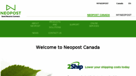 What Neopost.ca website looked like in 2016 (8 years ago)