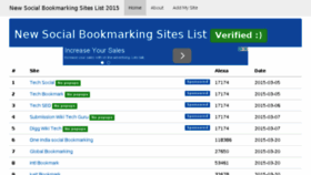 What New-social-bookmarking-list.com website looked like in 2016 (8 years ago)