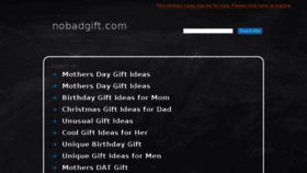What Nobadgift.com website looked like in 2016 (8 years ago)