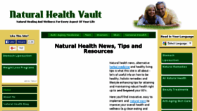 What Naturalhealthvault.com website looked like in 2016 (8 years ago)
