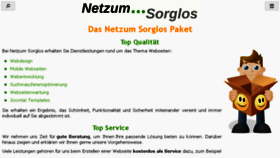 What Netzum-sorglos.de website looked like in 2016 (8 years ago)