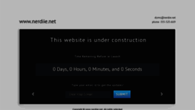 What Nerdiie.net website looked like in 2016 (8 years ago)