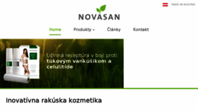What Novasan.sk website looked like in 2016 (8 years ago)