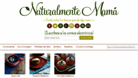 What Naturalmentemama.com website looked like in 2016 (8 years ago)
