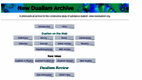 What Newdualism.org website looked like in 2016 (9 years ago)