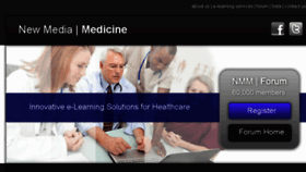 What Newmediamedicine.com website looked like in 2016 (8 years ago)