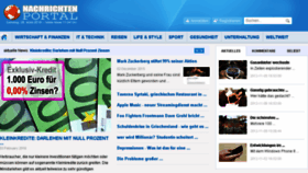 What Nachrichtenportal.net website looked like in 2016 (8 years ago)