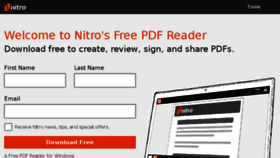 What Nitroreader.com website looked like in 2016 (8 years ago)
