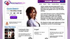 What Numerologymatch.com website looked like in 2016 (8 years ago)