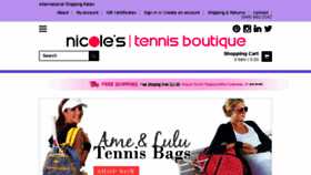 What Nicolestennisboutique.com website looked like in 2016 (8 years ago)