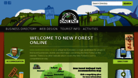 What Newforest-online.co.uk website looked like in 2016 (8 years ago)