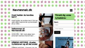 What Navnesnak.dk website looked like in 2016 (8 years ago)