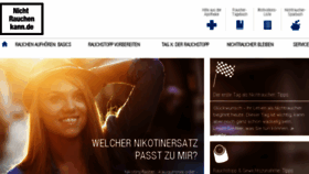 What Nicht-rauchen-kann.de website looked like in 2016 (8 years ago)