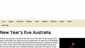 What Newyearseve.com.au website looked like in 2016 (8 years ago)