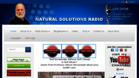 What Naturalsolutionsradio.com website looked like in 2016 (8 years ago)