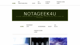 What Notageek4u.com website looked like in 2016 (8 years ago)