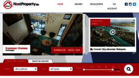 What Nextproperty.my website looked like in 2016 (9 years ago)