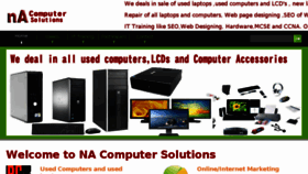 What Najeebsolutions.com website looked like in 2016 (8 years ago)