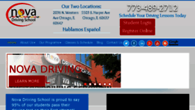 What Novadriving.com website looked like in 2016 (8 years ago)