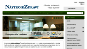 What Nastrojezdravi.cz website looked like in 2016 (8 years ago)