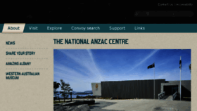 What Nationalanzaccentre.com.au website looked like in 2016 (8 years ago)