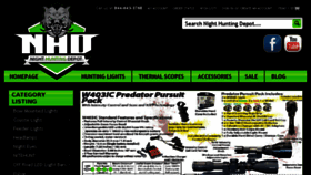 What Nighthuntingdepot.com website looked like in 2016 (8 years ago)